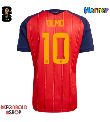 Spanien Dani Olmo #10 Hjemmebanetrøje VM 2026 Kort ærmer